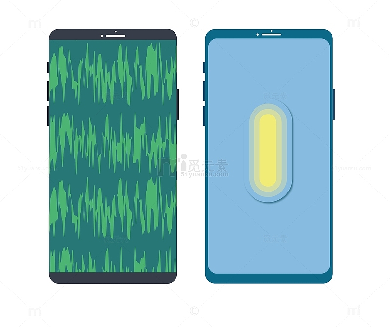 科技产品智能手机外框移动电话波浪信号图案