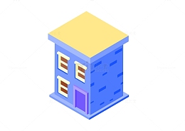 2.5d3d建筑平顶大楼