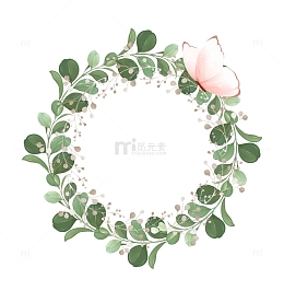 清新ins风格标题插画框