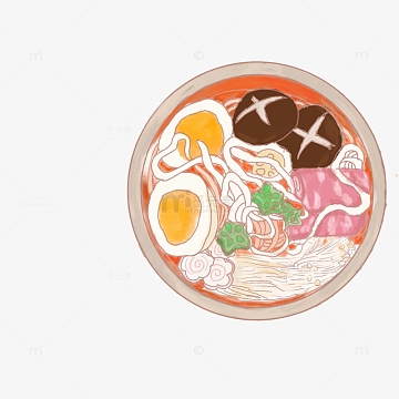 美味美食夏季大暑热辣面条面食