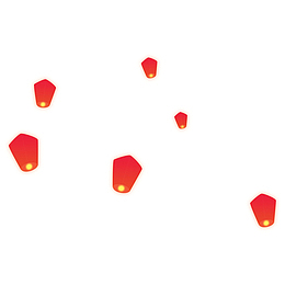 孔明灯手绘七夕中秋灯会