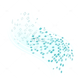 蓝色科技商务互联网大数据背景元素