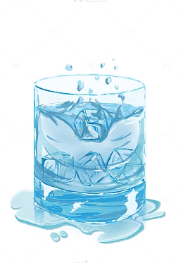 夏天清凉冰水避暑