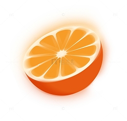 弥散风夏日水果橙子