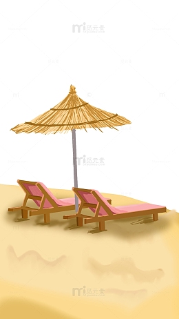 夏天大暑处暑沙滩避暑
