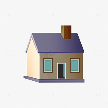 5d立体插画(2255x1787)aipng卡通扁平化房子建筑插画元素(5617x4167)