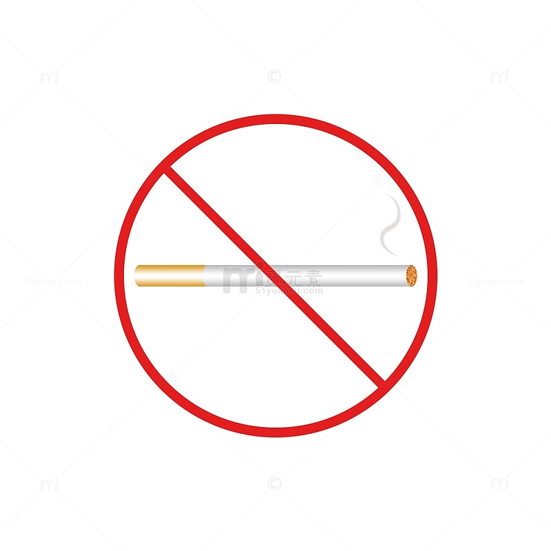 公共环境禁止吸烟文明标志