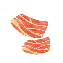 五花肉立秋东坡肉手绘图