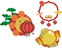 卡通中秋边框文字边框