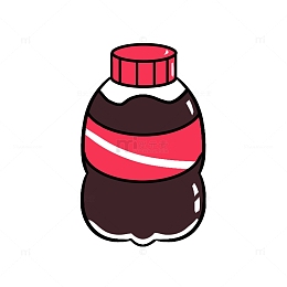 卡通可乐汽水肥宅快乐水手绘图