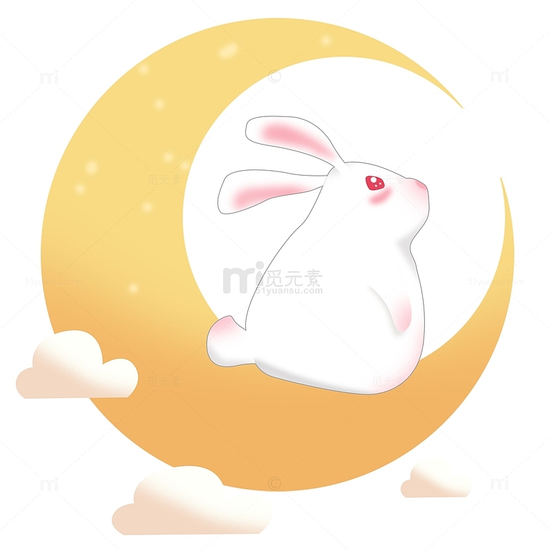 中秋节玉兔赏月