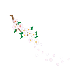 粉白色渐变小花朵花瓣元素