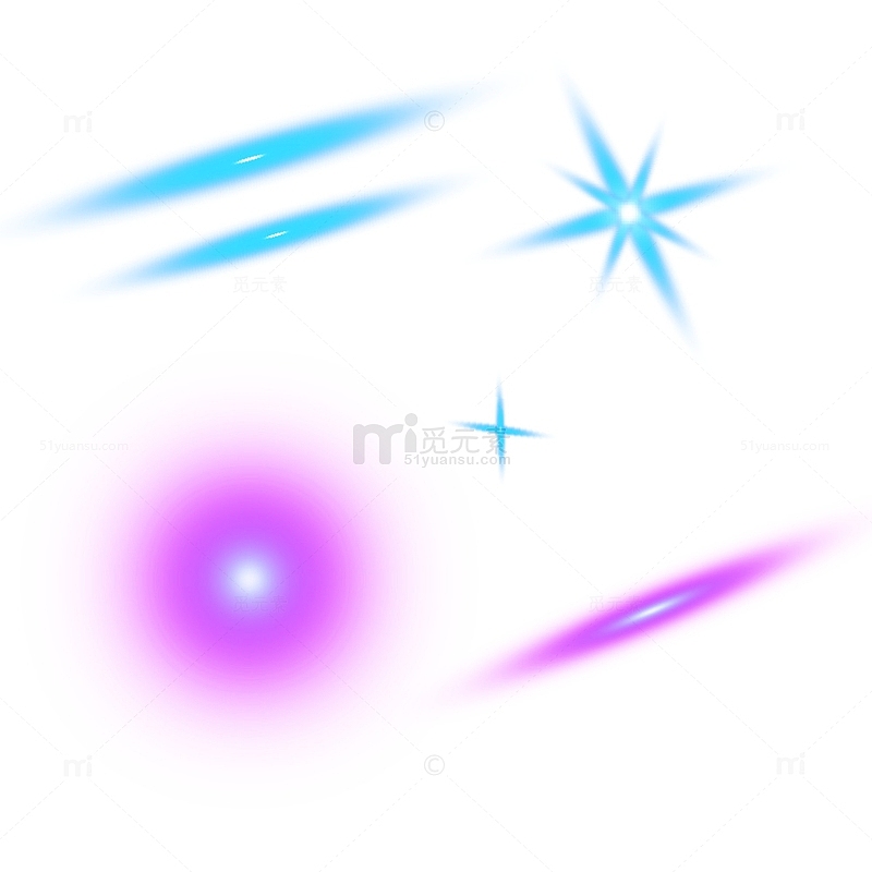 科技蓝紫炫酷渐变动感神秘未来宇宙矢量光效