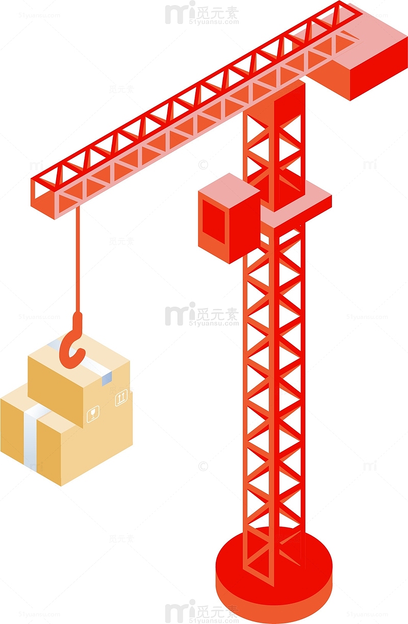 施工建筑工程吊起物品起重机