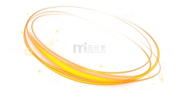 黄色光效线条