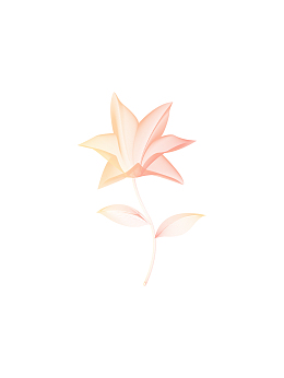 矢量花朵渐变装饰元素