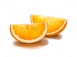 橙色可爱橙子水果手绘插画