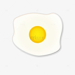 卡通风煎蛋荷包蛋美食系列免抠素材