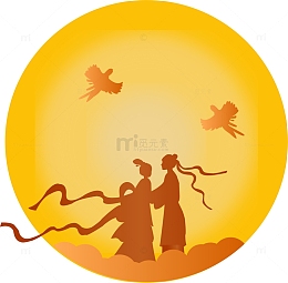 七夕牛郎织女元素