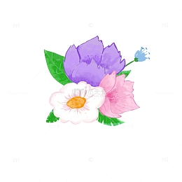 教师节花卉花朵手绘