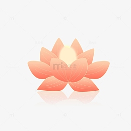 粉色小清新手绘中元节河灯元素