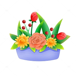 矢量手绘清新可爱简约教师节花朵装饰元素