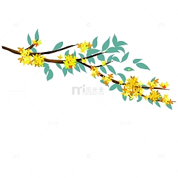 手绘中秋元素桂花桂花树中秋节秋天