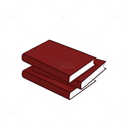 红色书本笔记本教师节开学季手绘图