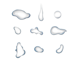 手绘水珠水滴元素