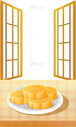 中秋团圆赏月图