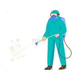 新冠病毒污染的场所消毒防护服医护人员