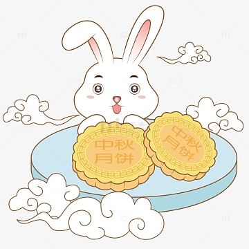 手绘中秋节月饼素材_手绘中秋节月饼图片元素-觅元素