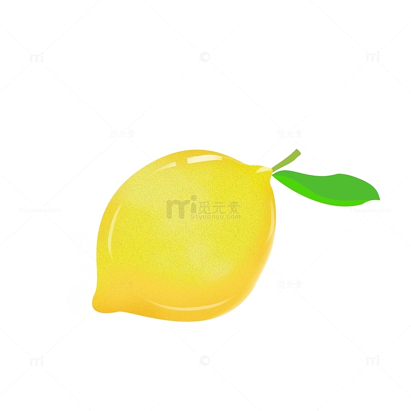 手绘卡通水果柠檬香橼元素