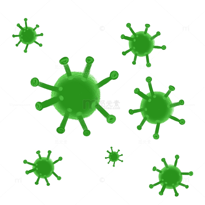 抗击疫情新冠绿色病毒