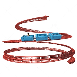 3D立体节日与大促活动氛围过山车