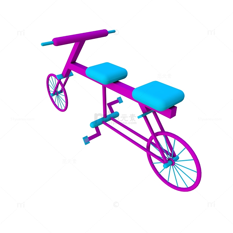 自行车卡通自行车装饰小物件