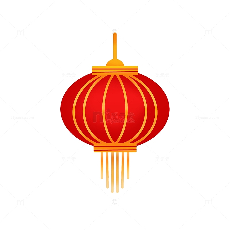 红色喜庆国庆节灯笼手绘元素