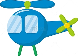 儿童节礼物卡通玩具飞机矢量元素