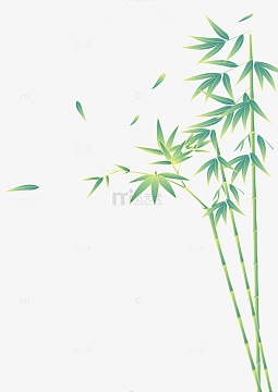 中国风竹子矢量装饰手绘