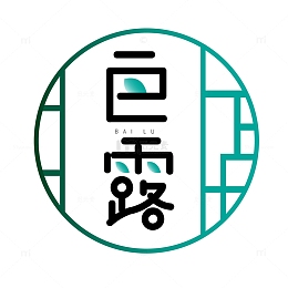 矢量扁平几何白露艺术字二十四节气手绘字体