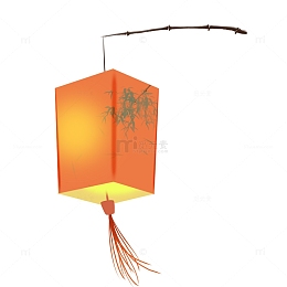 手绘灯笼古风插画装饰物