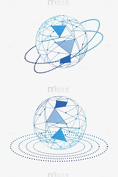 科技地球互联网科技渐变线条矢量素材