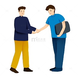 合作伙伴 握手 人物 免抠元素