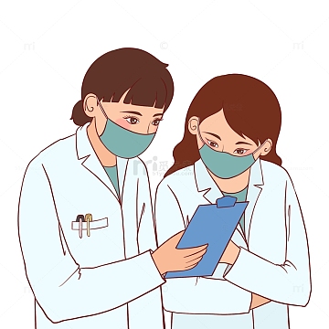 卡通医生医疗手绘图