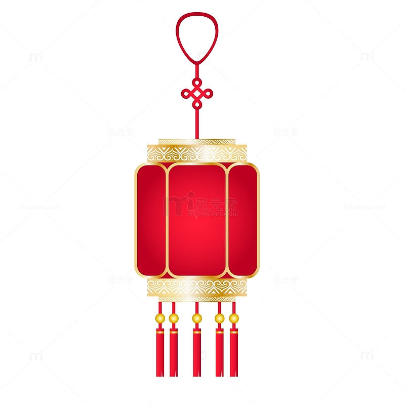 国潮传统红灯笼元素
