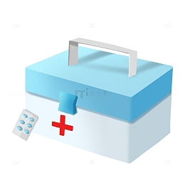 手绘医疗医药箱