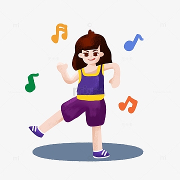 卡通减肥素材_卡通减肥图片元素-觅元素