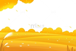 秋季植物风景边框