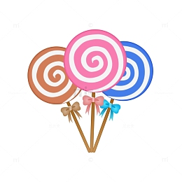 卡通童年回忆儿童节棒棒糖元素