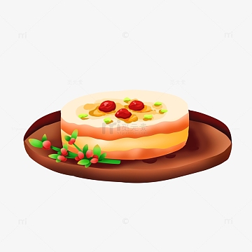 手绘重阳节重阳糕美食装饰元素